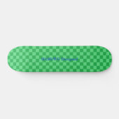 HAMbyWG Designed - Saketeboard - Green Schachbrett Skateboard (Horizontal)