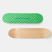 HAMbyWG Designed - Saketeboard - Green Schachbrett Skateboard (Horizontal)