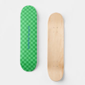 HAMbyWG Designed - Saketeboard - Green Schachbrett Skateboard (Vorderseite)