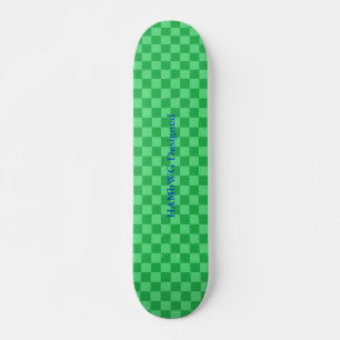 HAMbyWG Designed - Saketeboard - Green Schachbrett Skateboard