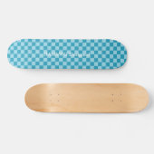 HAMbyWG Designed - Skateboard - Aqua Schachbretts (Horizontal)