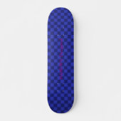 HAMbyWG Designed - Skateboard - Blue Schachbrett (Vorne)