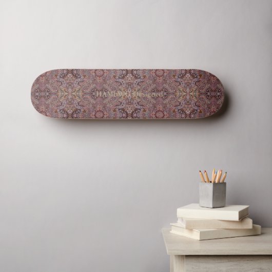 HAMbyWG Designed - Skateboard - Boho Persian Mauve (Wandkunst (Horz))