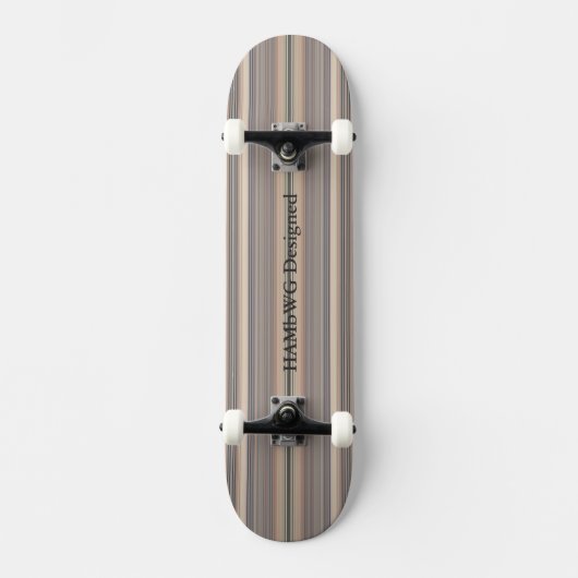 HAMbyWG Designed - Skateboard - Buff Stripes (Vorderseite)