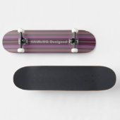 HAMbyWG Designed - Skateboard - Himbeere Streifen (Horizontal)