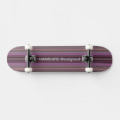 HAMbyWG Designed - Skateboard - Himbeere Streifen (Horizontal)