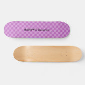 HAMbyWG Designed - Skateboard - Lilac Schachbrett (Horizontal)