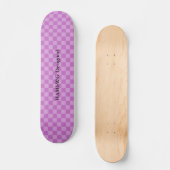 HAMbyWG Designed - Skateboard - Lilac Schachbrett (Vorderseite)
