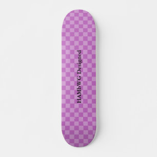 HAMbyWG Designed - Skateboard - Lilac Schachbrett