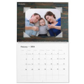 HAMbyWG Distressed Wood Foto Calendar Kalender (Feb 2026)