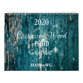 HAMbyWG Distressed Wood Foto Calendar Kalender