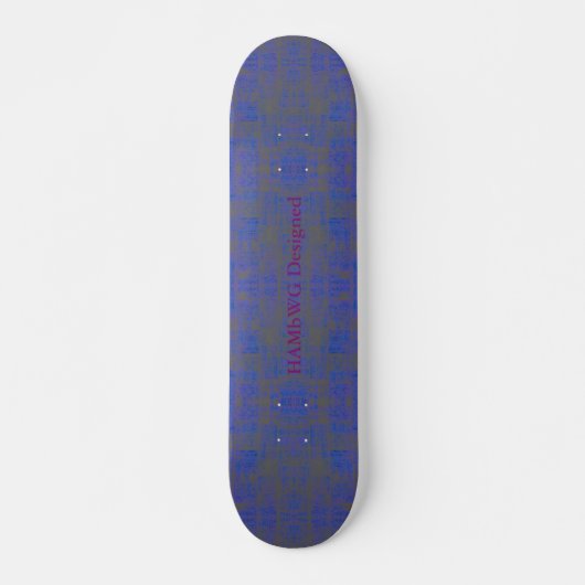 HAMbyWG Dsgnd Skateboard - Blue Distressed (Vorne)