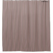 HAMbyWG - Duschvorhang - Deko Olive Mauve Stripe (Vorderseite)