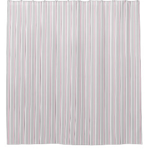 HAMbyWG - Duschvorhang - Gry/Pnk/Wh/Blk Streifen