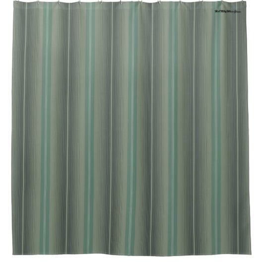 HAMbyWG - Duschvorhang - Sage & Black Strip (Vorderseite)