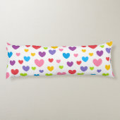 HAMbyWG - farbenfrohe Herzklopfen Seitenschläferkissen (Rückseite)