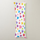 HAMbyWG - farbenfrohe Herzklopfen Seitenschläferkissen (Vorderseite Vertikal)