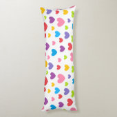 HAMbyWG - farbenfrohe Herzklopfen Seitenschläferkissen (Rückseite (Vertikal))