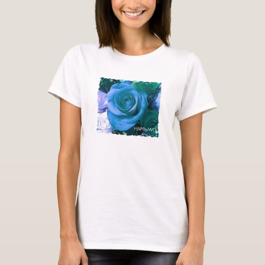 HAMbyWG - Fine Long Sleeve T - Shirt - Blue Rose (Vorderseite)