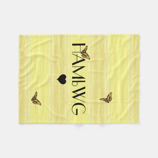 HAMbyWG - Fleece Blanket - Butterflys (Vorderseite (Horizontal))