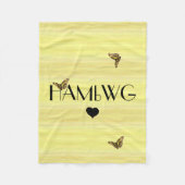 HAMbyWG - Fleece Blanket - Butterflys (Vorderseite)