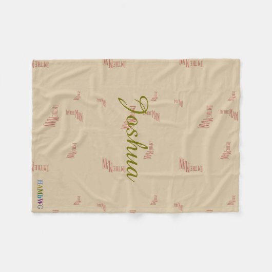 HAMbyWG - Fleece Blanket - Ich bin der Mann (Vorderseite (Horizontal))