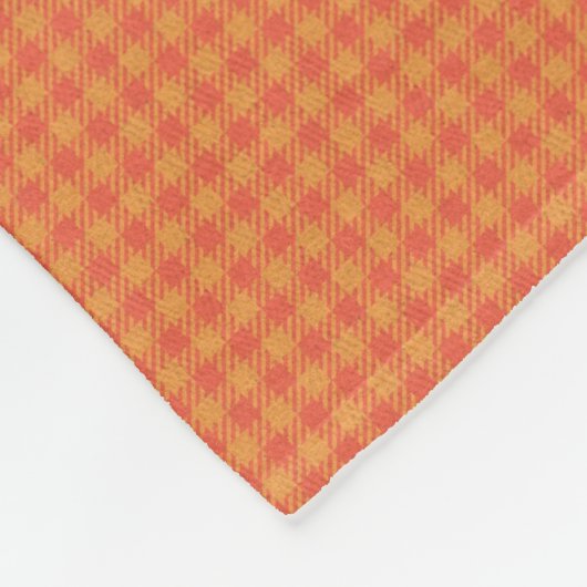 HAMbyWG - Fleece Blanket - L Orange Gingham (Ecke)