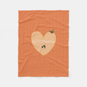 HAMbyWG - Fleece Blanket - L Orange Gingham (Vorderseite)