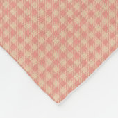 HAMbyWG - Fleece Blanket - Peach Gingham w heart (Ecke)