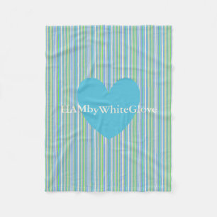 HAMbyWG - Fleece-Decke - Bar Blues Gingham Fleecedecke