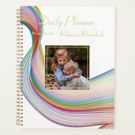 HAMbyWG - Foto Daily Planner - Rainbow Scroll Planer (Vorderseite)