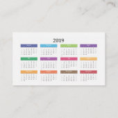 HAMbyWG-Foto mit Kalender Visitenkarte (Rückseite)