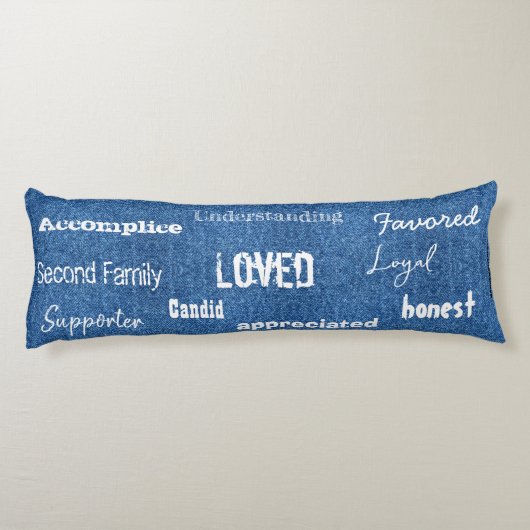 HAMbyWG - Friend Theme, Distressed Look Seitenschläferkissen (Rückseite)