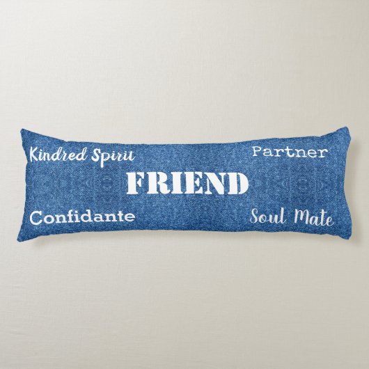 HAMbyWG - Friend Theme, Distressed Look Seitenschläferkissen (Vorderseite)