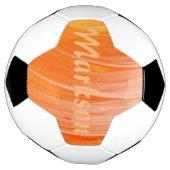 HAMbyWG - Fußball Ball - Orange Swirl (Gedreht)