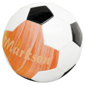 HAMbyWG - Fußball Ball - Orange Swirl (Dreiviertel)