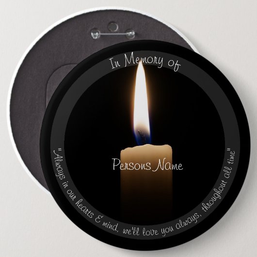 HAMbyWG Gedächtniskerzen-Button Button (Vorne & Hinten)