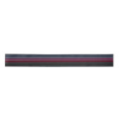 HAMbyWG - Gift Ribbon - Maroon w Grays, Blues, Blk Satinband (Vorderseite)