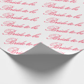 HAMbyWG - Gift Wrap - Bride-to-be Rose/White Geschenkpapier (Ecke)