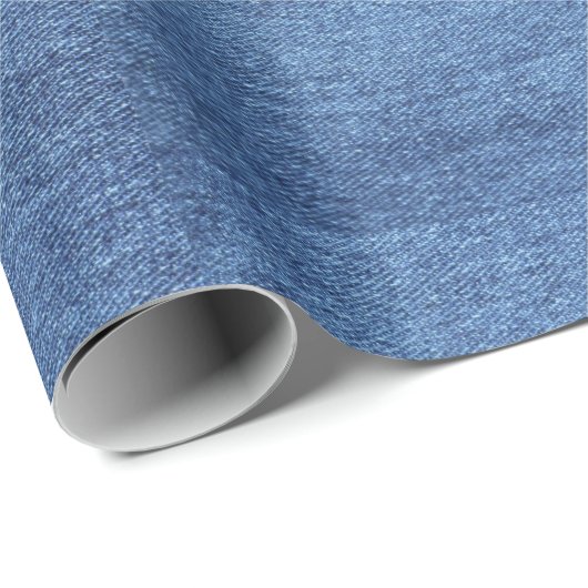 HAMbyWG - Gift Wrap - Denim look Geschenkpapier (Rolleneckpunkt)