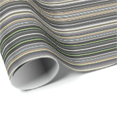 HAMbyWG - Gift Wrap - Diamond Gray Gradient Stripe Geschenkpapier (Rolleneckpunkt)