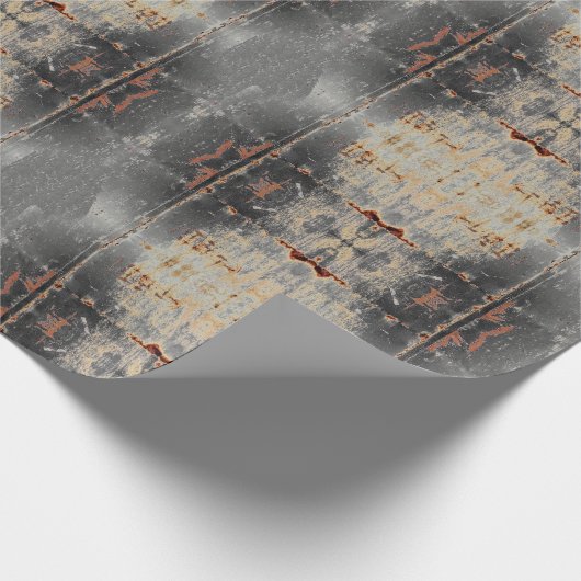 HAMbyWG - Gift Wrap - Distressed Black Geschenkpapier (Ecke)