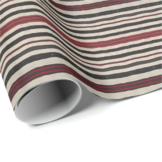 HAMbyWG - Gift Wrap - Matches Red Black Bone Geschenkpapier (Rolleneckpunkt)