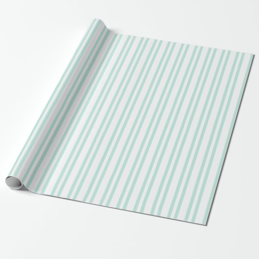 HAMbyWG - Gift Wrap - Minzstreifen 1 Geschenkpapier (Ungerollt)