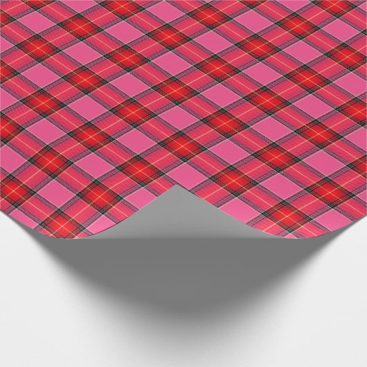 HAMbyWG - Gift Wrap - Rosa Kariert Geschenkpapier (Ecke)