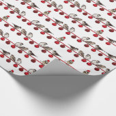 HAMbyWG - Gift Wrap - Sparrows & Christmas Bulbs Geschenkpapier (Ecke)