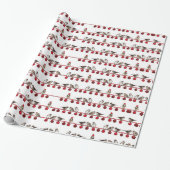 HAMbyWG - Gift Wrap - Sparrows & Christmas Bulbs Geschenkpapier (Ungerollt)