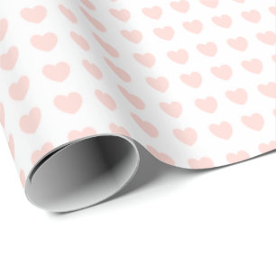 HAMbyWG - Gift Wrap - Tiny Peachy Pink Hearts Geschenkpapier