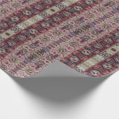 HAMbyWG - Gift Wrap - Tribal Blue Red Brown Geschenkpapier (Ecke)
