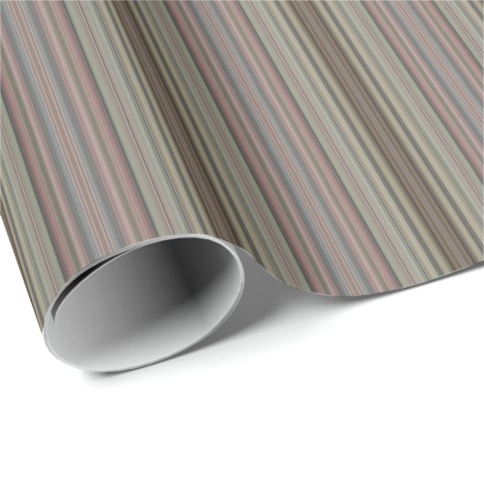 HAMbyWG - Gift Wrap - Vintager Mauve Stripe Geschenkpapier (Rolleneckpunkt)